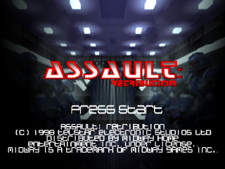 Assault title screen for Playstation
